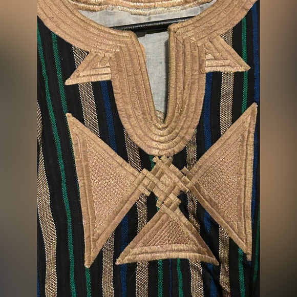 AFRICAN NIGERIAN 1 PIECE handmade lined KHAKI COLOR FOR MEN AND YOUTH - Picture 2 of 6